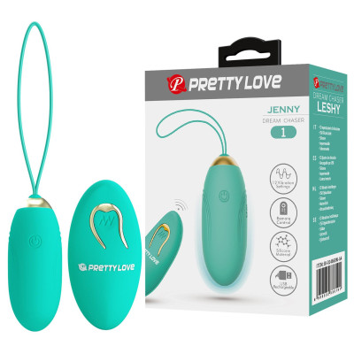 Pretty Love Jenny kiaušinėlis su pulteliu — 12 režimų, žalias