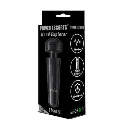 Vibratorius Tyrinėtojas Chanti 15 cm – juodas, vandeniui atsparus