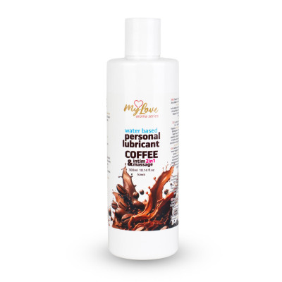Lubrikantas ir masažo aliejus 2in1 MyLove (Kava, 300 ml)
