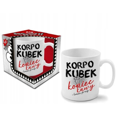 Porcelianinis puodelis "Didysis Bosas" 800 ml – didelis kavos/arbatos puodelis