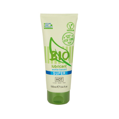 Vandens pagrindo lubrikantas Gel-Hot Bio Super 100 ml – veganiškas, ekologiškas