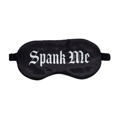 Satino akių kaukė „Spank Me“ su spauda – Kaukės