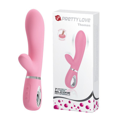 Pretty Love Thomas G taško vibratorius USB, 7 funkcijos, rožinis