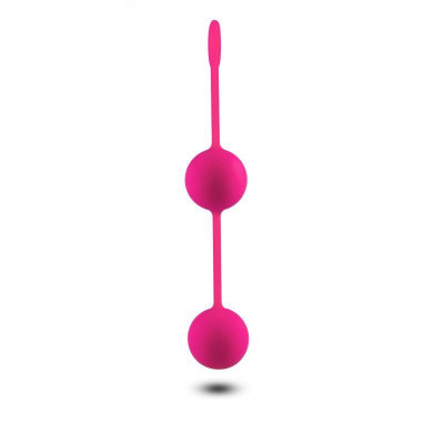 Kamuoliukai makštyje (silikoniniai, 2 vnt.) – rožiniai | 3,5 cm