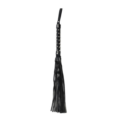 Floggeris (juodas) – 65 cm PU odos botagėlis | Botagėliai
