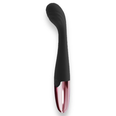 G taško vibratorius Princesė – silikoninis, USB, 18 cm, juodas