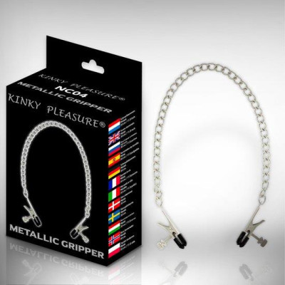 Metalinis spenelių spaustukas Kinky Pleasure – nerūdijantis plienas