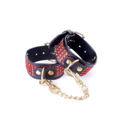 Antrankiai (3 cm) su kristalais, reguliuojami 18–22 cm — Fetish B raudona linija