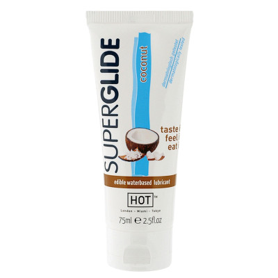 Vandens pagrindo lubrikantas Želė-HOT Superglide Kokosas 75 ml