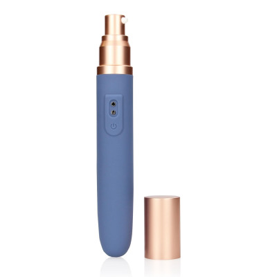 Mini vibratorius su lubrikato skyriumi ir pompa – kelioninis