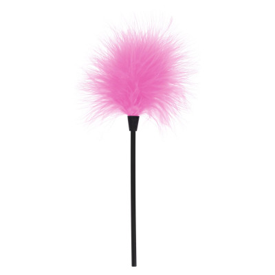 Plunksninis kutenimo įrankis (rožinis) – 22 cm, elegantiškas dizainas