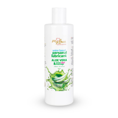 Intymus ir masažinis lubrikantas 2in1 MyLove – Alavijas, 300 ml