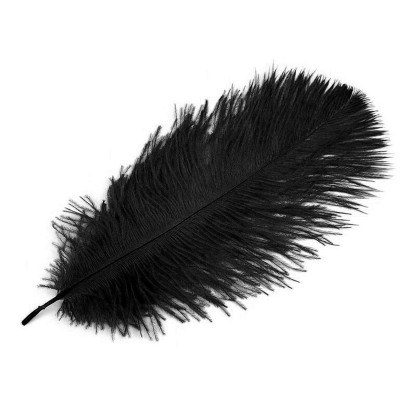 Plunksnelė erotinė „Minkšta meilė“ – juoda, 19 cm