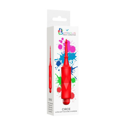 Kulkinis vibratorius Luminous – 10 greičių, silikoninis, raudonas