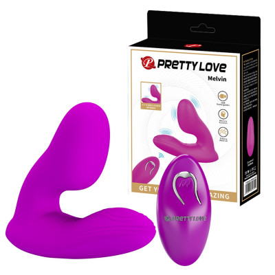 Dvigubas vibracinis stimulatorius Pretty Love Melvin – 12 režimų, belaidis valdymas