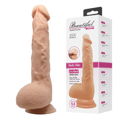 Dildo CyberSkin Baile "Gražusis Jason" 24,9 cm – kūno spalvos