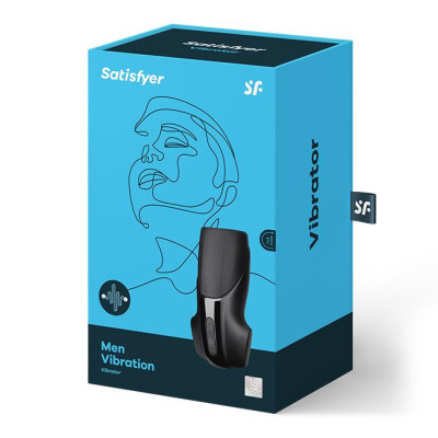 Masturbatorius su vibracija Satisfyer Vyrams – įkraunamas, 14 programų