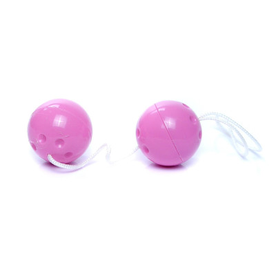 Kėgelio dvigubi kamuoliukai (3,2 cm) — violetiniai | Kamuoliukai be vibracijos