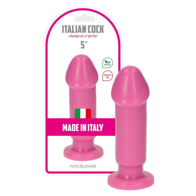 Analinis dildo Caio – lygus su siurbtuku, realistiška galvutė