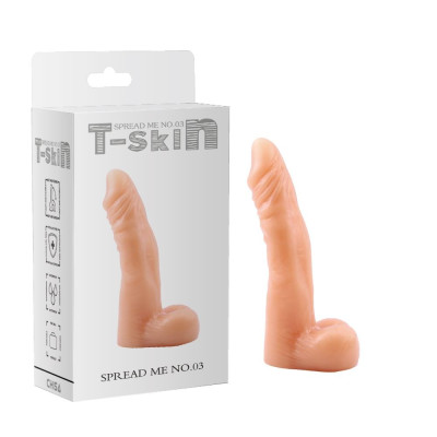 Dildo CyberSkin „Išskleisk Mane Nr.03“ 17.7 cm – realistinis T‑Skin
