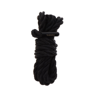 Bondage virvė 1,5 m 7 mm — TABOOM, juoda | Suvaržymo priemonės