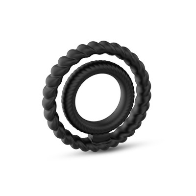 Dvigubas silikoninis penio žiedas – elastingas, atsparus vandeniui