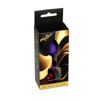 Silikoninis analinis kaištis su deimantu, mažas – MyLove Toys