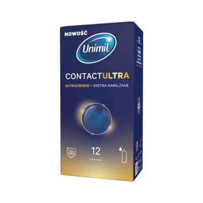 Unimil Kontaktas Ultra BX12 — itin ploni prezervatyvai