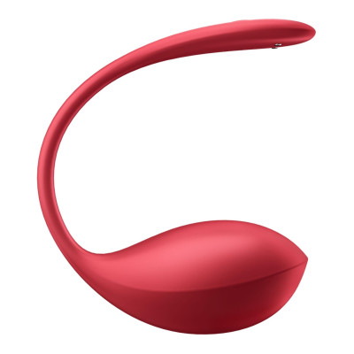 Nešiojamas vibratorius Satisfyer Shiny Petal – raudonas su programėle