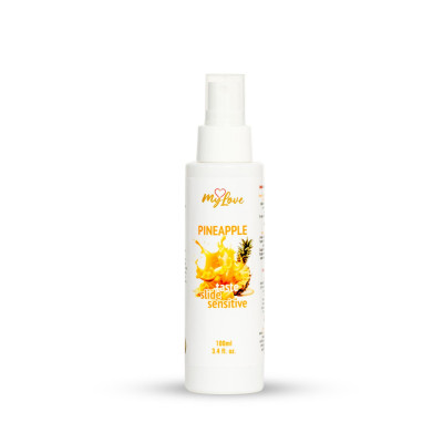 Lubrikantas su skoniu MyLove Ananasas 100 ml — vaisinis intymus gelis