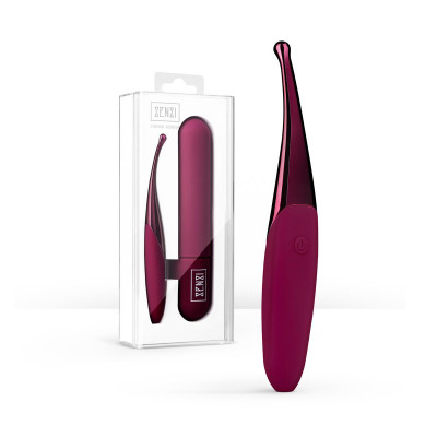 Taškinis vibratorius Senzi – violetinis, 12 režimų, USB, atsparus vandeniui