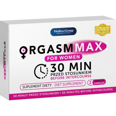 Kapsulės moterims Orgasmmax – stimuliuojanti priemonė (2 vnt.)