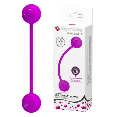 Kegel kamuolys Pretty Love III – vaginaliniai kamuoliukai be vibracijos