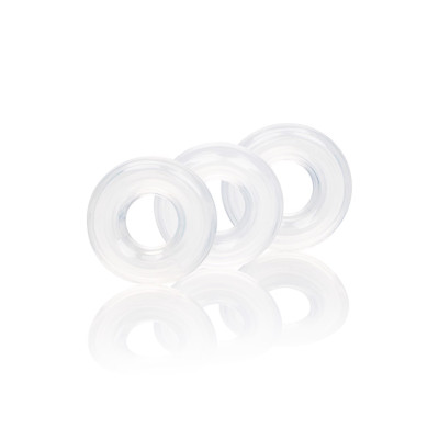 Penio žiedai (3 vnt.) – permatomi silikoniniai Ø 2 cm | Be vibracijos