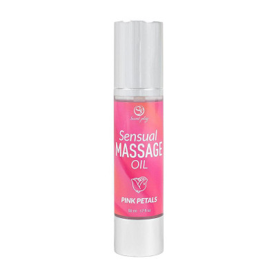 Masažo aliejus „Rožiniai žiedlapiai“ 50 ml – šilkinis, drėkinantis