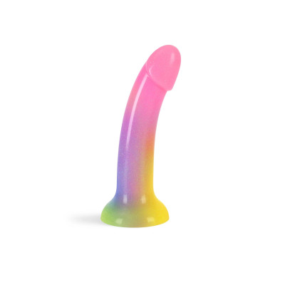 Analinis dildo iš skysto silikono „Žvaigždžių stebėtojas“ su siurbtuku
