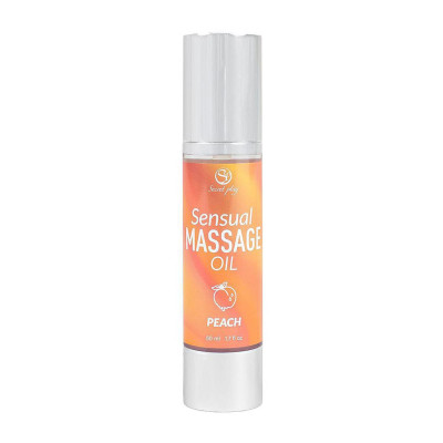Masažo aliejus persikų kvapu 50 ml – šilkinė, drėkinanti