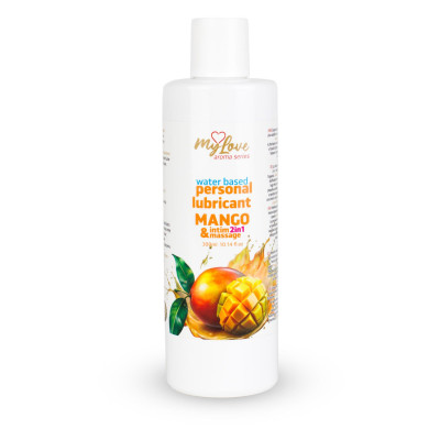 Vandens lubrikantas 2in1 Mango – MyLove 300 ml | Lubrikantai su skoniu