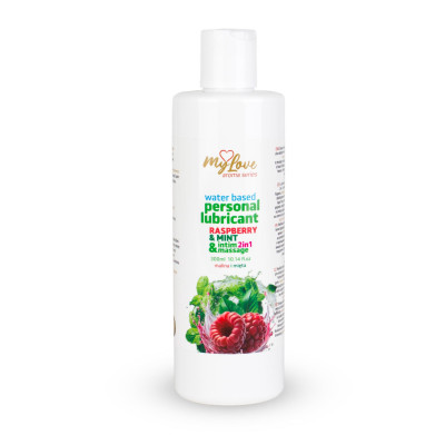 Vandens pagrindo lubrikantas 2in1 Avietė & Mėta 300 ml