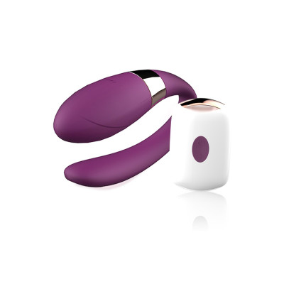 Vibratorių V‑Vibe – violetinis USB, 7 režimai, nuotolinis valdymas