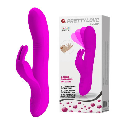 Vibratorius kiškučius Pretty Love Dylan USB – silikoninis, įkraunamas