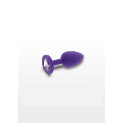 Analinis kaištis su deimantiniu kristalu – mažas violetinis
