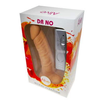 Realistinis vibratorius "Dr No" – siurbtukas, reguliuojama vibracija