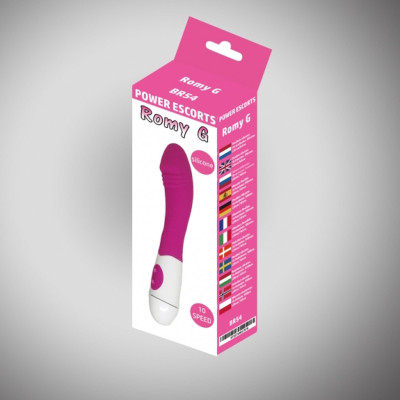 G taško vibratorius Romy G – silikoninis 20 cm, 10 režimų