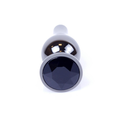 MyLove Toys - Jewellery Dark Silver BUTT PLUG- Black