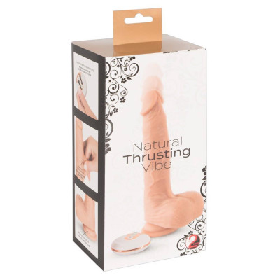 Stumdomas vibracinis dildo su siurbtuku ir nuotoliniu valdymu