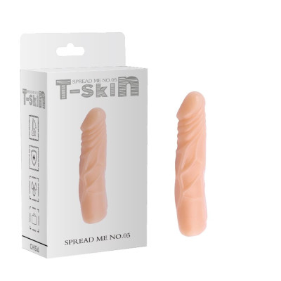 CyberSkin dildo „Išskleisk Mane Nr.05“ – realistiškas 17,7×3,3 cm