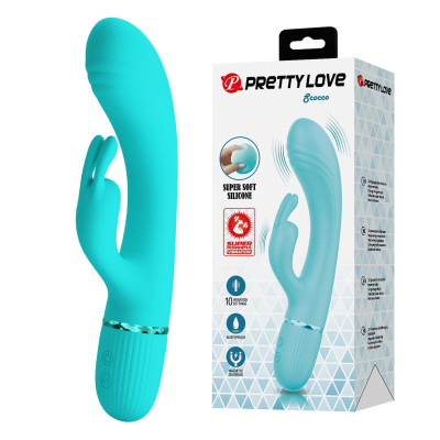 Vibratorius kiškučius Pretty Love Gcocco — 10 režimų malonumo