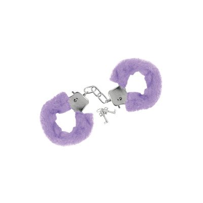 Plieniniai antrankiai su violetiniu kailiuku – Sweet Caress