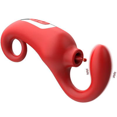 Vibratorius-Merfi, 10 vibracijos funkcijų, 10 dažnių liežuvėlio laižymas USB